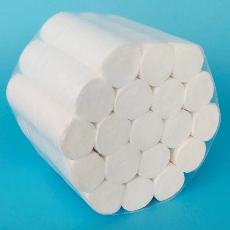 Wholesale price non-sterile comfortable premium 100% pure cotton dental cotton roll for dental hospital