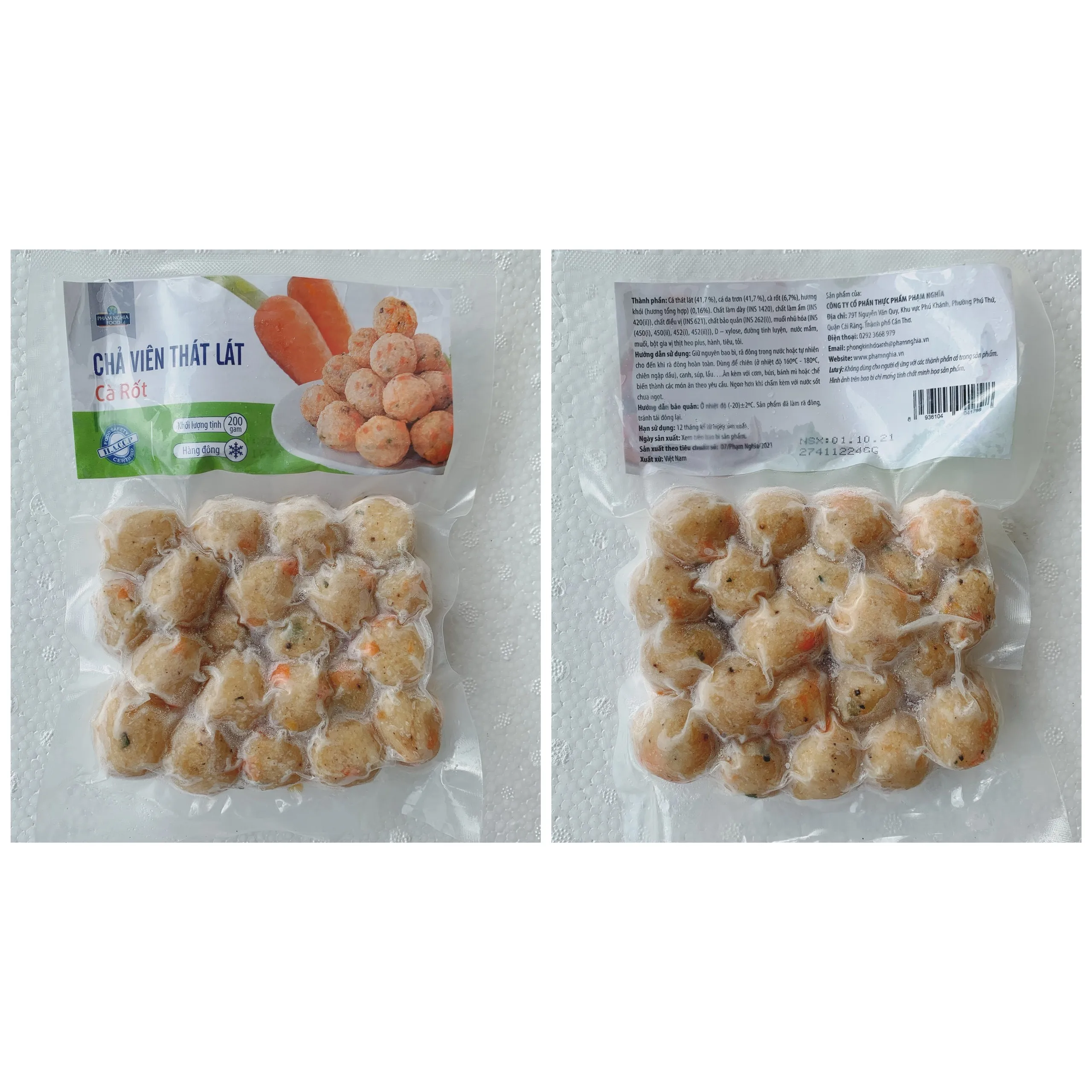 Featherback Fish Balls With Carrot