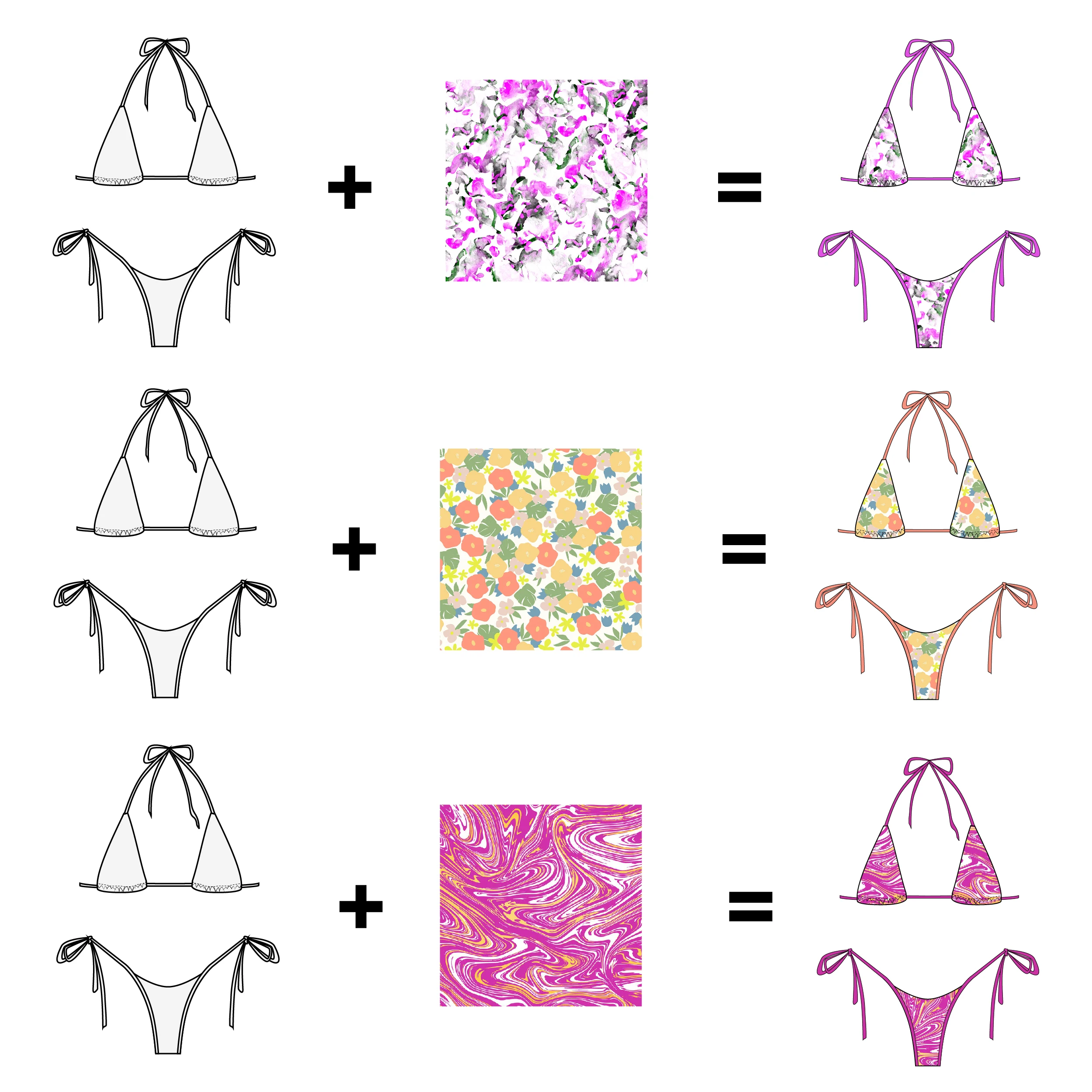 OEKO-TEX Ultra Hot Sexy Girls Modeling bikini Mini Micro Bikini Brazil Swimwear Female Printed Swim Set 2025