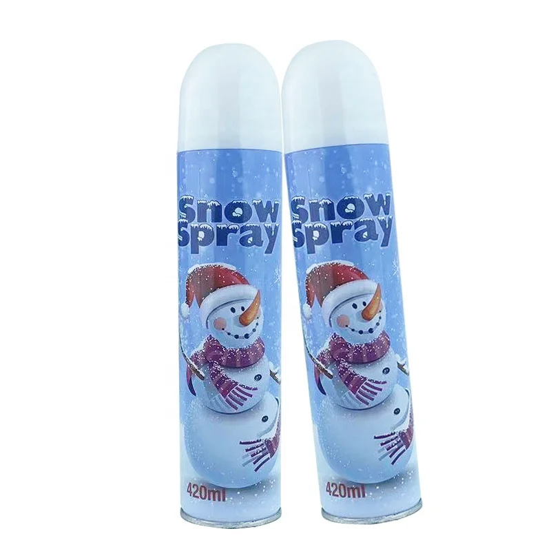 OEM Colored Snow Spray Winter Harmless Aerosol Christmas Frost Spray Christmas Holiday Glass Natural Melting Snow Spray