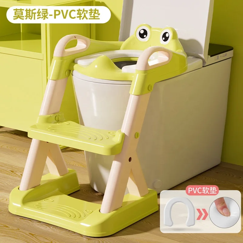 Factory supply Frog Baby Toilet Training  multi-color with step stool toilet trainer for toddler