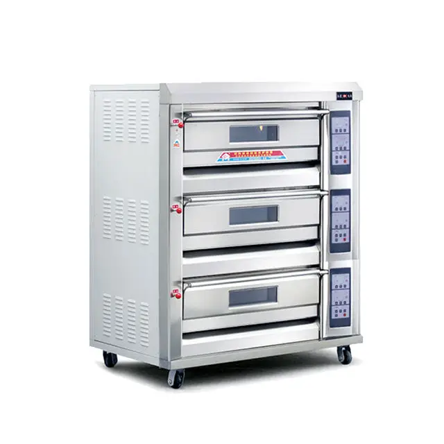 3 deck bakery oven ,bakery deck ovens( 3 decks 6 trays, MANUFACTURER LOW PRICE)