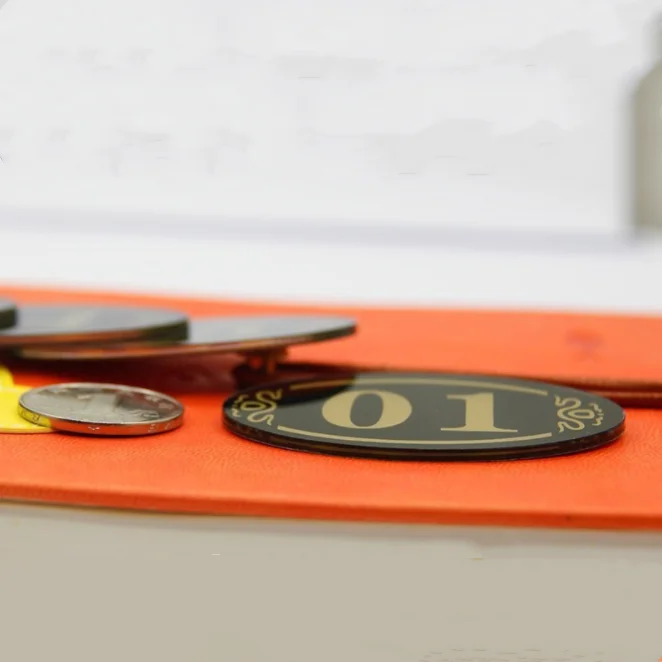 Internet Cafe Restaurant Seat Acrylic Table Numbers