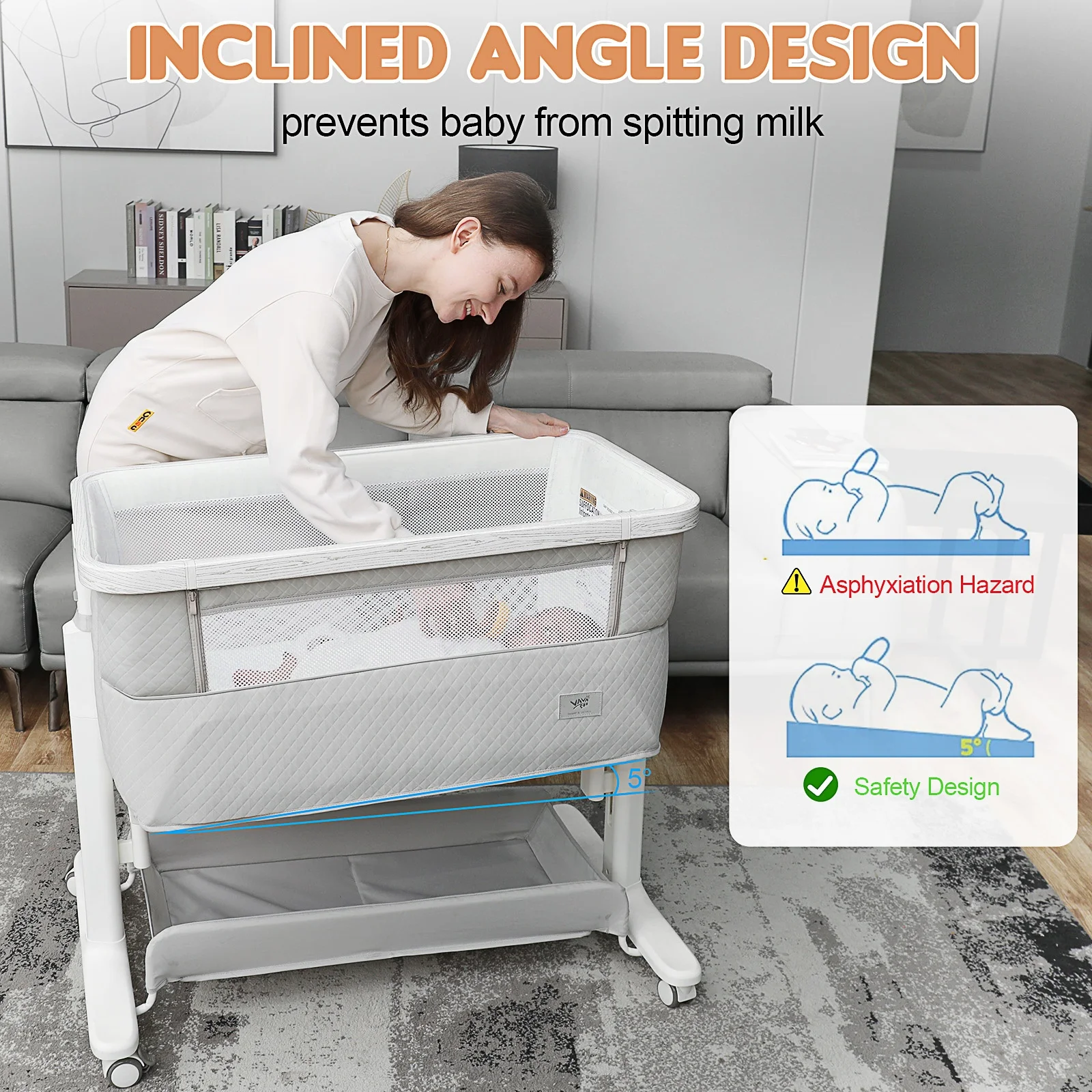 Electric bedside bassinets & cradles crib baby cradle electric bed babybaby bed electric