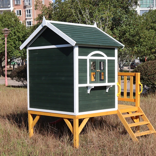 Durable Outdoor Children Play House Wooden Kids Playhouse