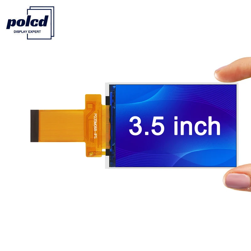 Polcd 3.5 inch TFT 320x480 Touch Screen IPS RGB Interface LCD Display with ILI9488 Driver