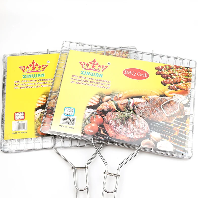 Сетка для гриля портативные аксессуары барбекю инструменты корзина сетка из проволоки со съемной ручкой