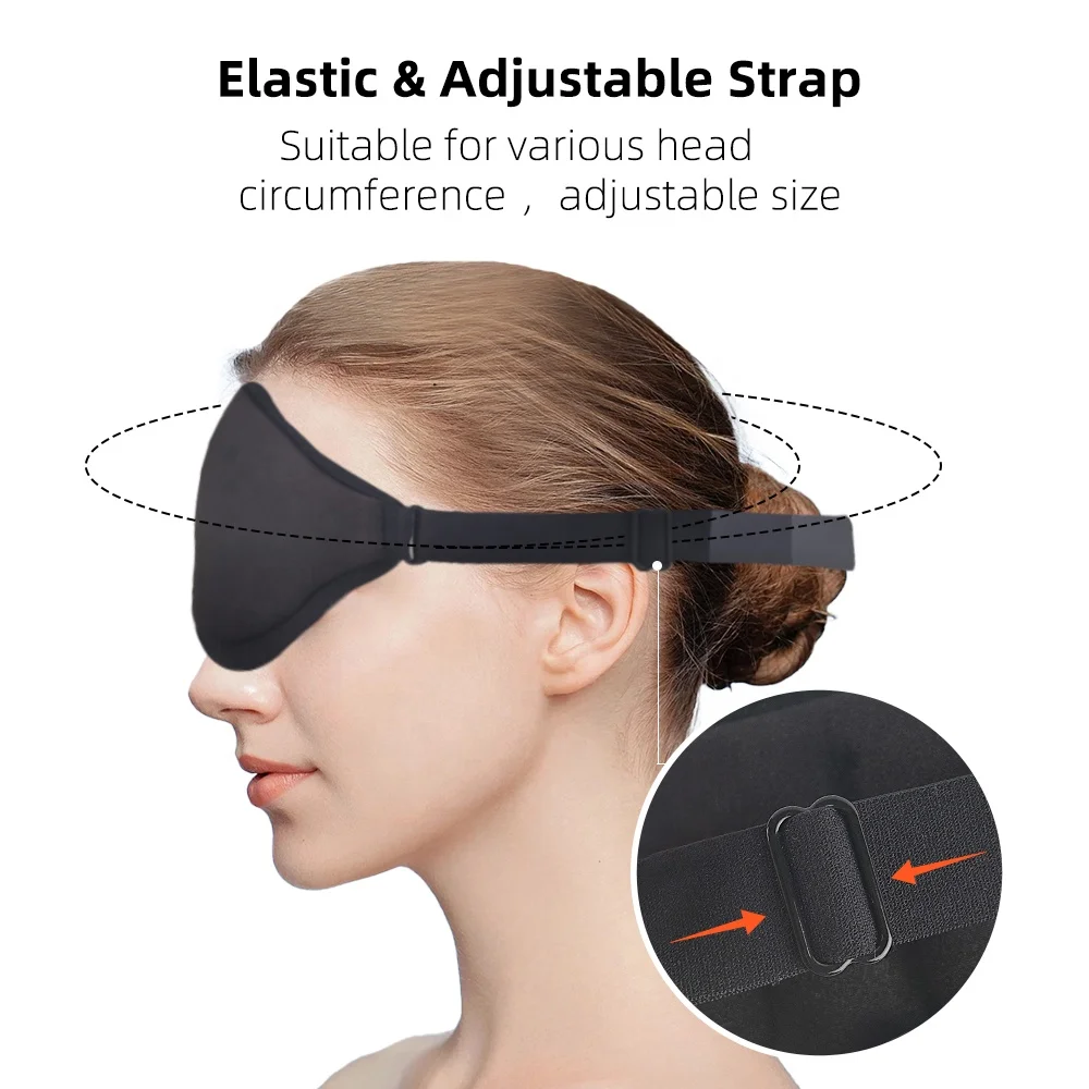 100% Blackout Sleep eyemasks for Women Men Zero Eye Pressure Eye Mask for Sleeping for Travel or Blindfold