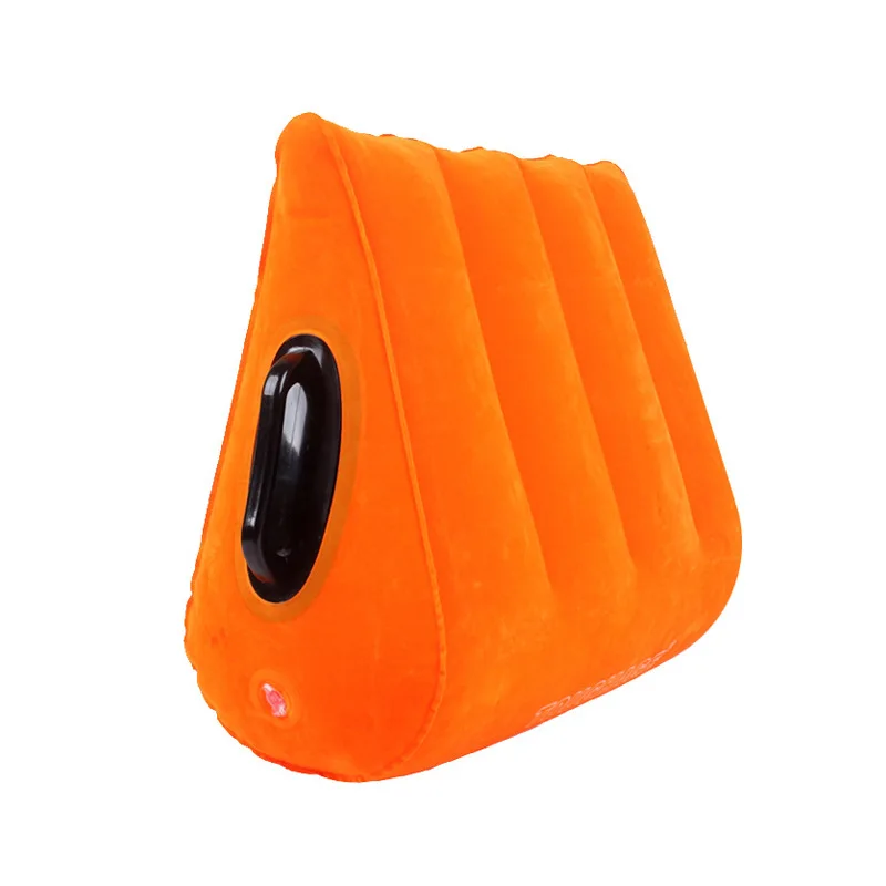 Inflatable velvet Sex Pillow Positions Adult Sex Sofa Bed Cushion Triangle Wedge Pad Sofa Toys Sex Pillow