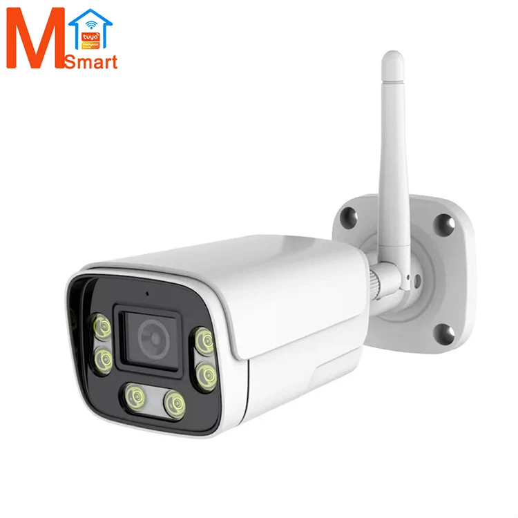 Smart IP Camera Wi-Fi Bullet WiFi Oncif Camera Tuya 3/4MP Smart Home Security Wired CCTV Camera
