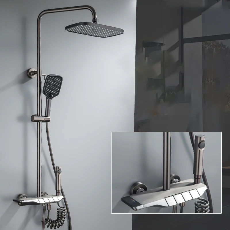 Bathroom vanity sink faucet led light