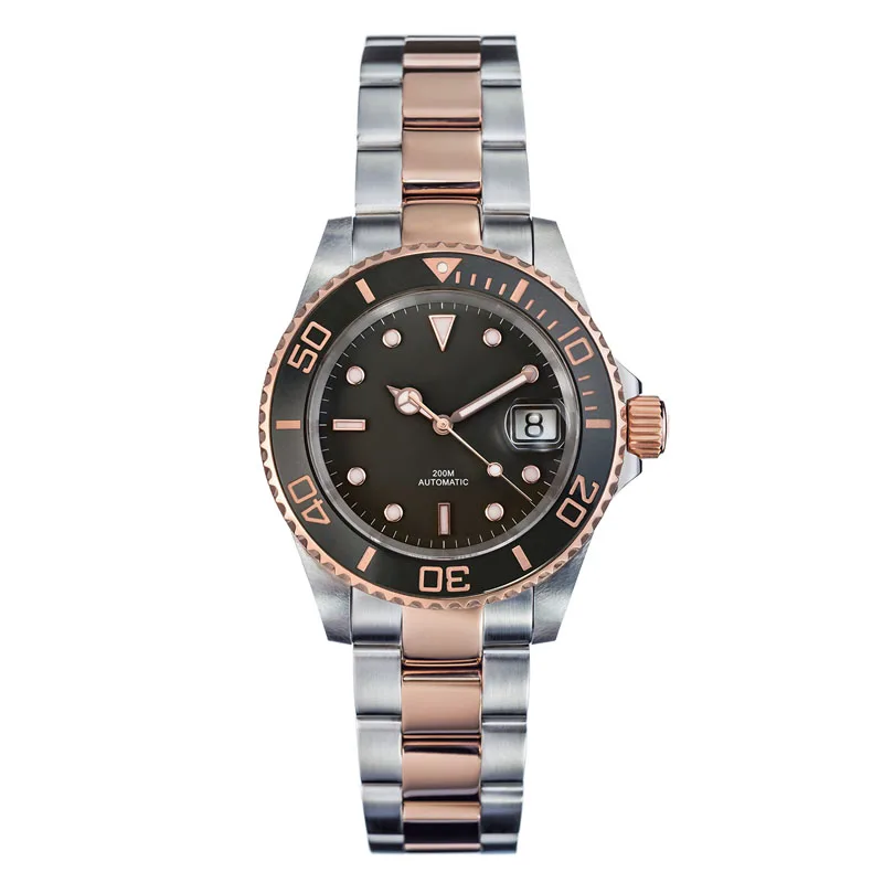 Sapphire Crystal Automatic 20 ATM Men Stainless Steel Diver Watch