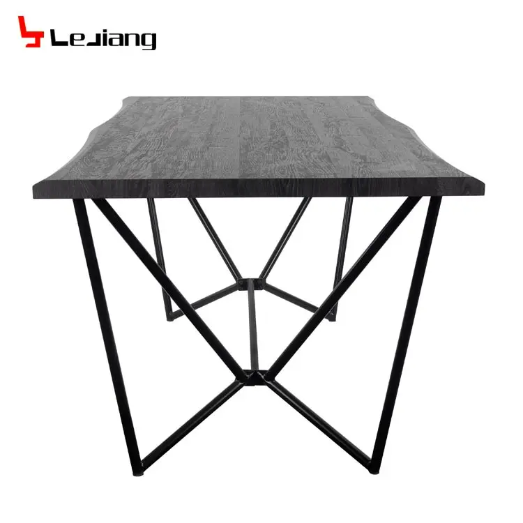 Free Sample Pictures High Suar Indonesia Metal Legs Bases Reclaimed Wood Rolling Dining Table Of Dining Table