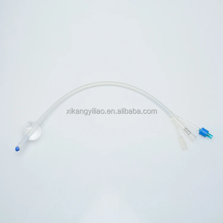 Single Patient Use Flexible Design Bidirectional Tip Drainage Natural Silicone Urinary Catheter