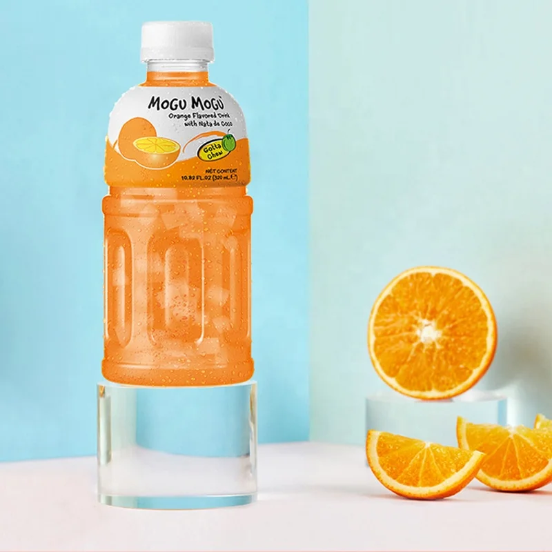 320ml Bottled Thailand Juice Fruity Orange Strawberry Mango Flavor Coconut Pulp Soft Drink Exotic Drinks