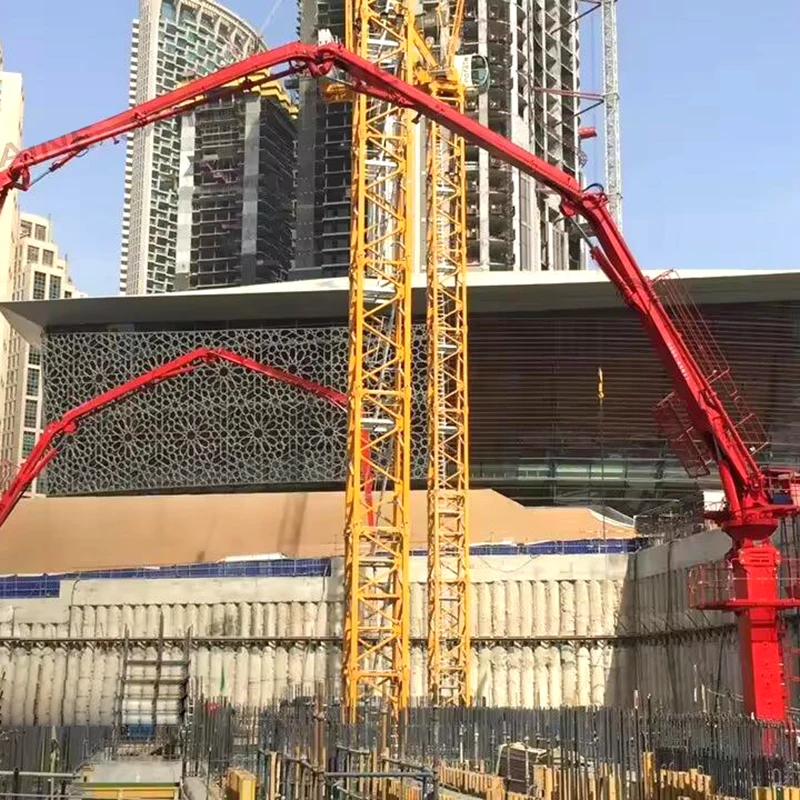 ZK Hot sale 15M 17M 28M 32M 33M 36M hydraulic concrete placing boom other climbing concrete machinery