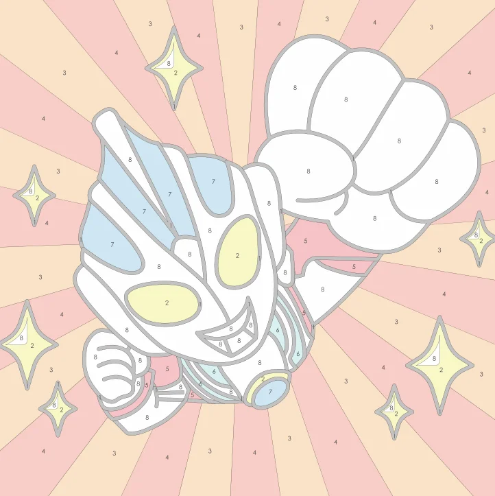 Wholesale Cheap Price 100% Cotton Printed Canvas  20*20 Cm Kit Paint By Numbers For Child