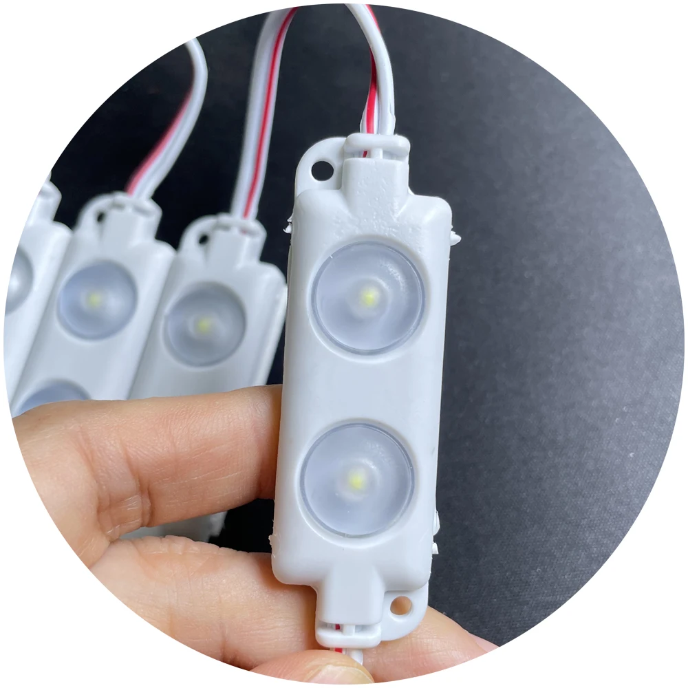 2leds 20pcs string DC12V illuminiated channel letter backlight 1W DC24V signage led module injection for light box