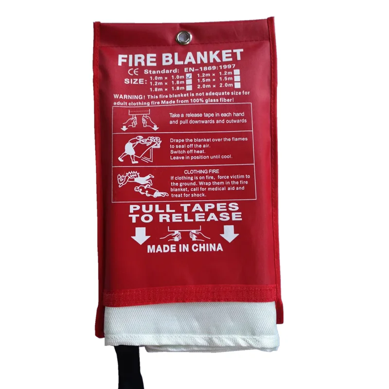 Huanyu High Temperature Resistant Silicone Fiberglass Cloth Fabric Fire Blankets Anti Fire Blankets fire blanket glassfiber