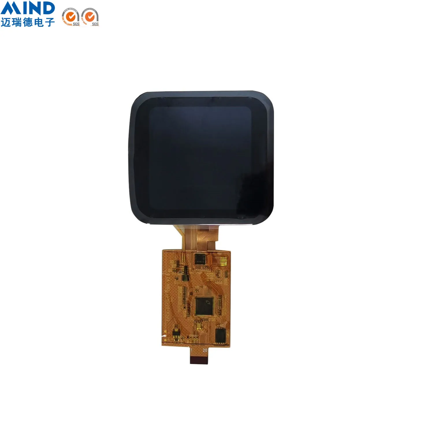 Small touch screen 3.4 inch TFT LCD module 480X480 little square IPS All angle CTP RTP MIND liquid crystal display module LCM