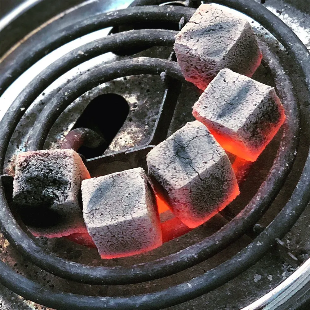 Wholesale Coconut Charcoal Shisha Charcoal Cube 72pcs per box OEM Logo Customized Box Available