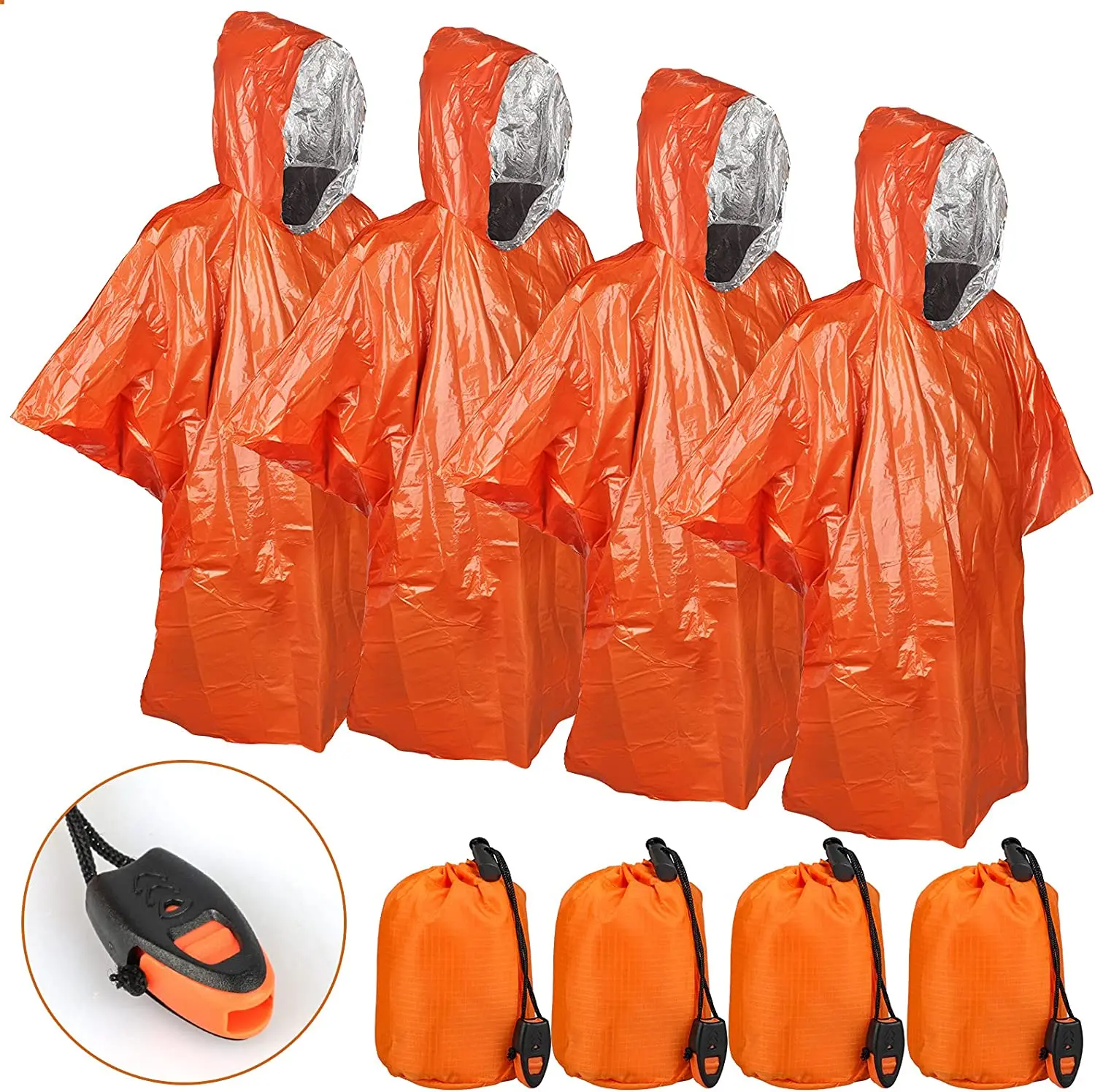 Firstime Thermal Mylar Space Emergency Blanket Poncho Keeps Your Gear Dry And Warm Raincoat Survival Equipment For Camping