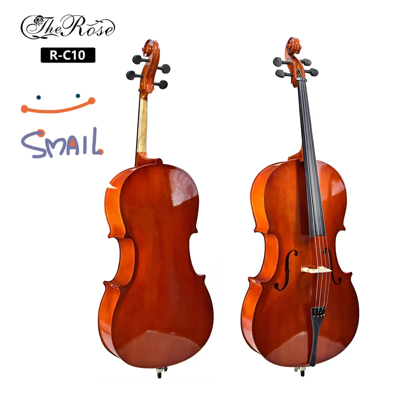 
Handmade china cheap plywood maple cello with free padding bags 