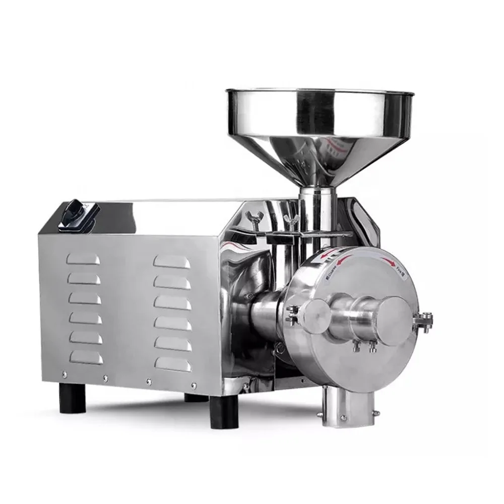 Small Grain Bean Wheat Grinding Machine Coffee Bean Grain Processing Machinery Powder Flour Mill