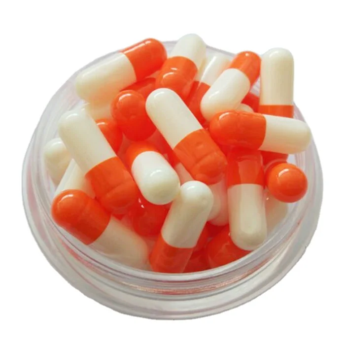 Best selling red and white size 00 empty hard gelatin capsules
