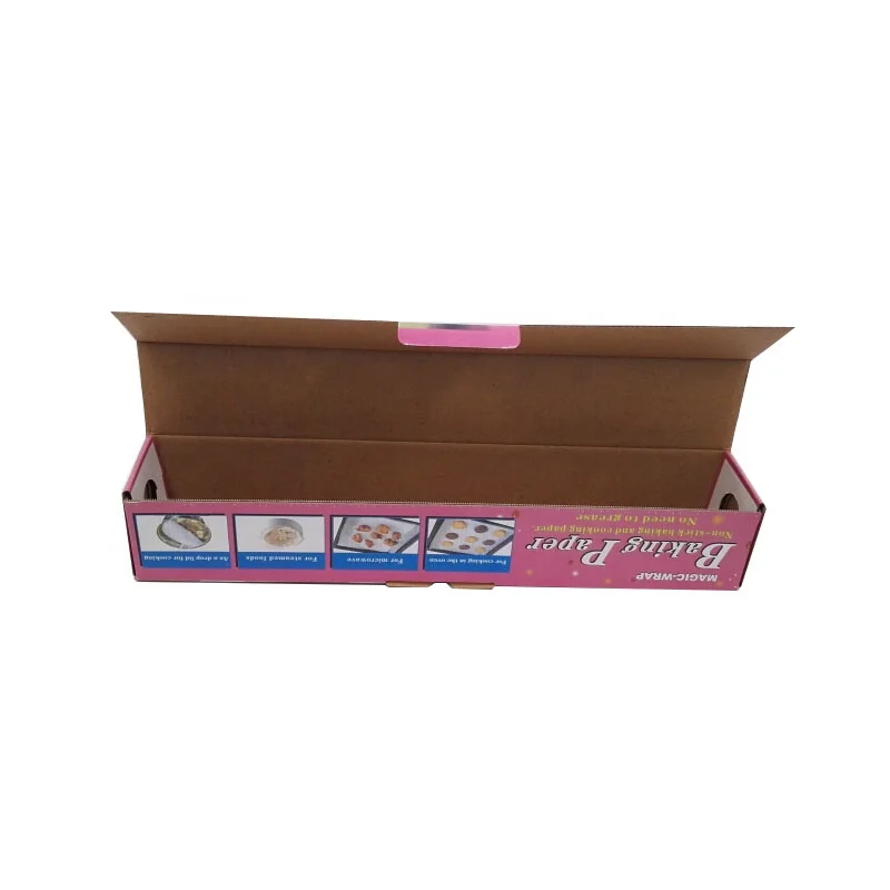 Wholesale custom logo food pack aluminum foil paper packaging boxes plastic wrap box