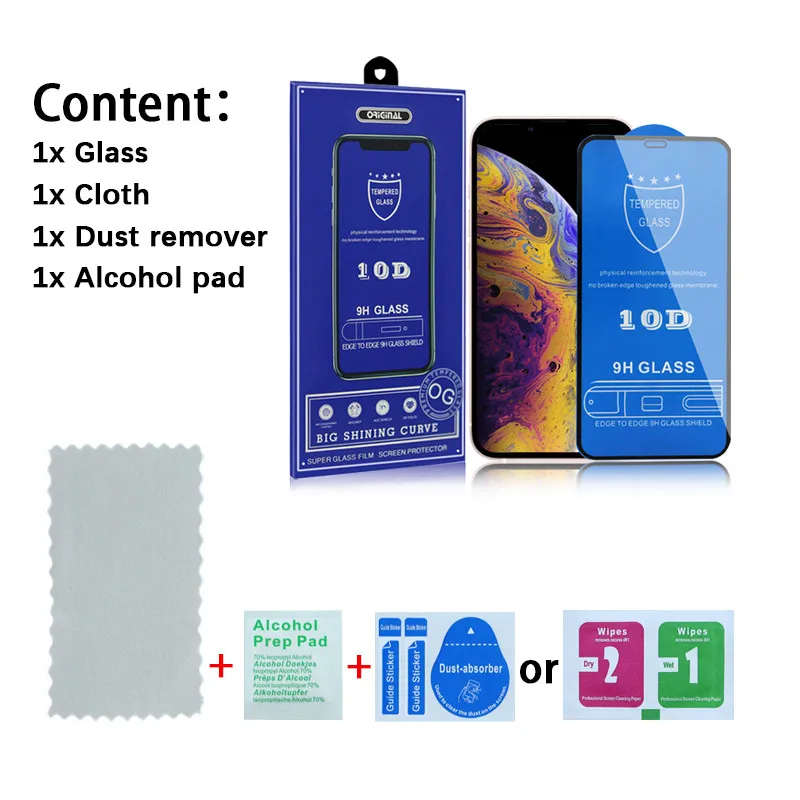 Factory Price Full Glue 5D 9D 10D 111D 9H Screen Protector Tempered Glass For Iphone 11 12 13 Pro Max Lowest Price