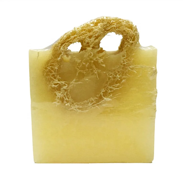 hot-selling Natural plant oil handmade loofah soap scrub body soap men and women bathing skin cleaning handmade soap