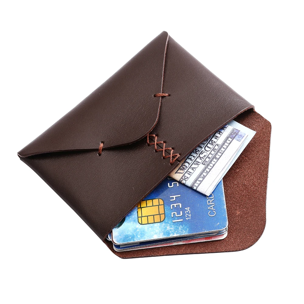 A7 Wallet Cash Envelope Genuine Leather Travel Cash Envelope Cardbag Card Bag Wallet