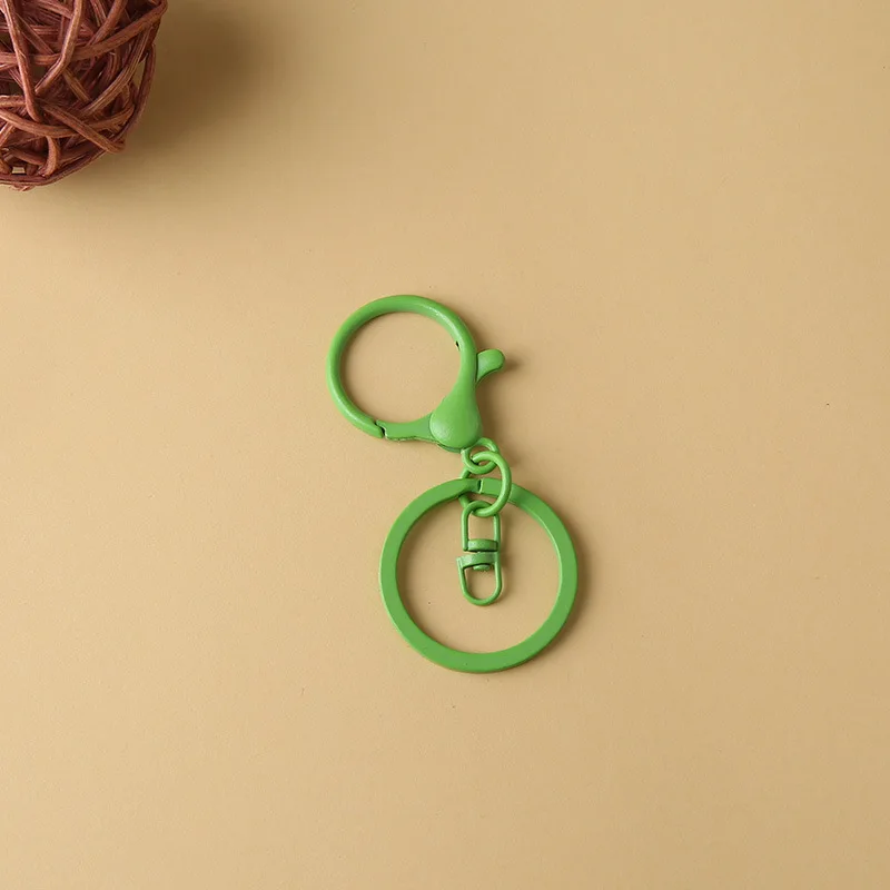 Wholesale Colorful Metal Lobster Clasps Key Rings Connectors for Cute Keychain Jewelry Making Diy Key Chain