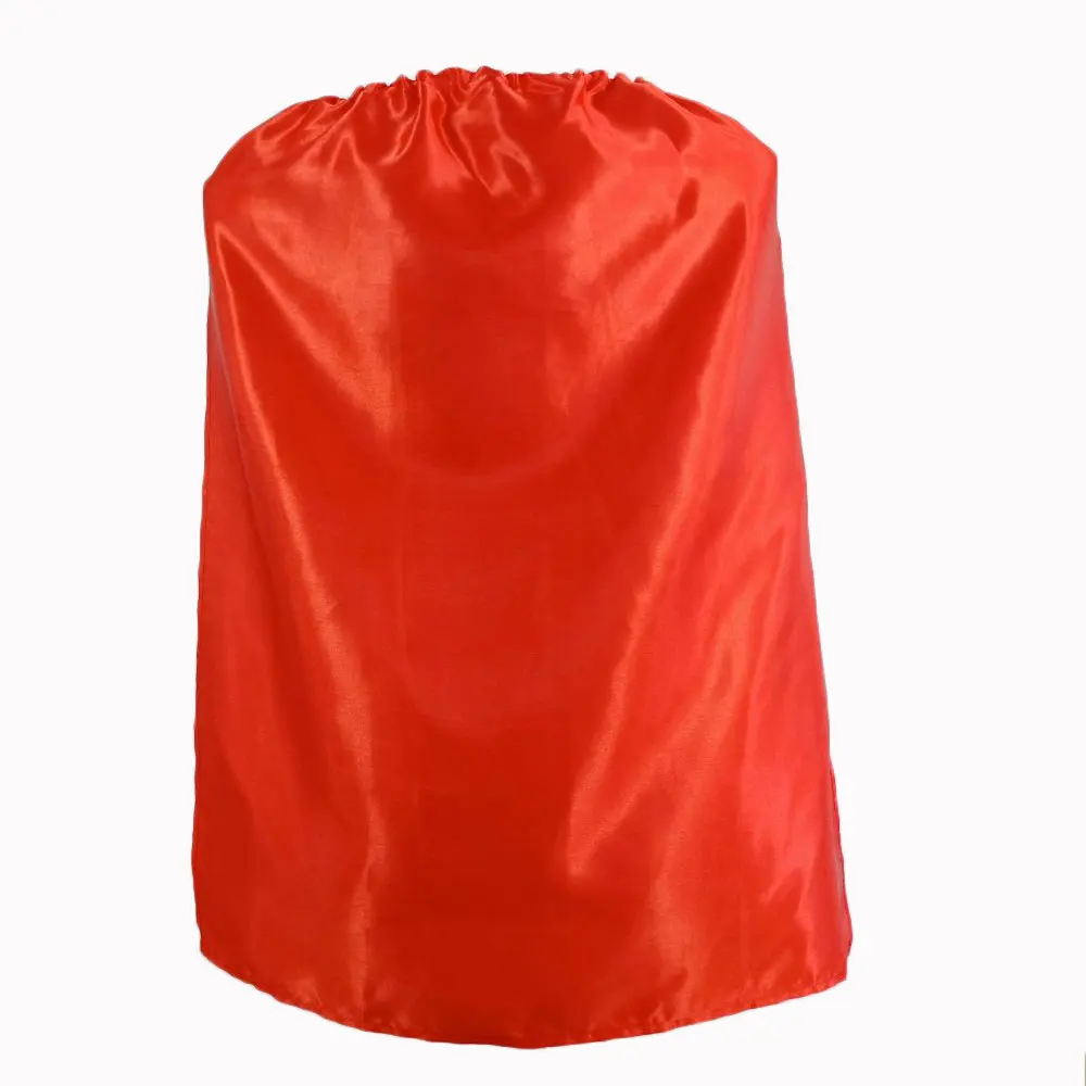 
Custom Single Layer Childrens Cosplay Party Capes Press Closure Kids Halloween Dress-up Super Hero Satin Capes 