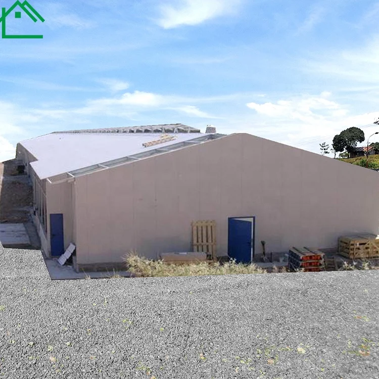 Новый дизайн легкая стальная конструкция птицеферма домик для курицы птицефабрика