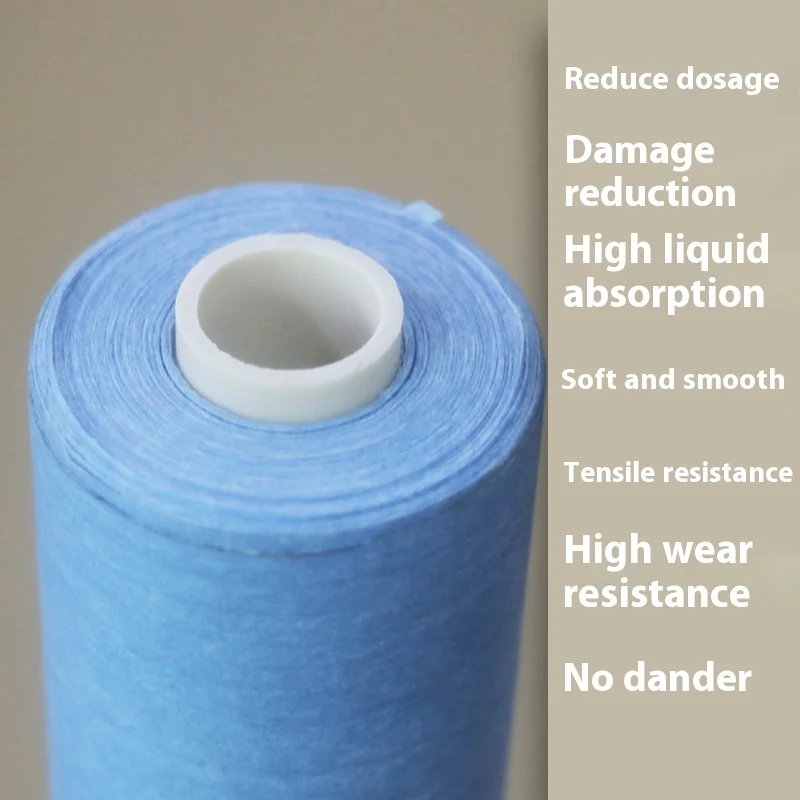 White Blue Non-Woven Fabric Cleaning Roller Cloth Customizable Dry Wet Cloth for HDB Komori Machine Printing Materials