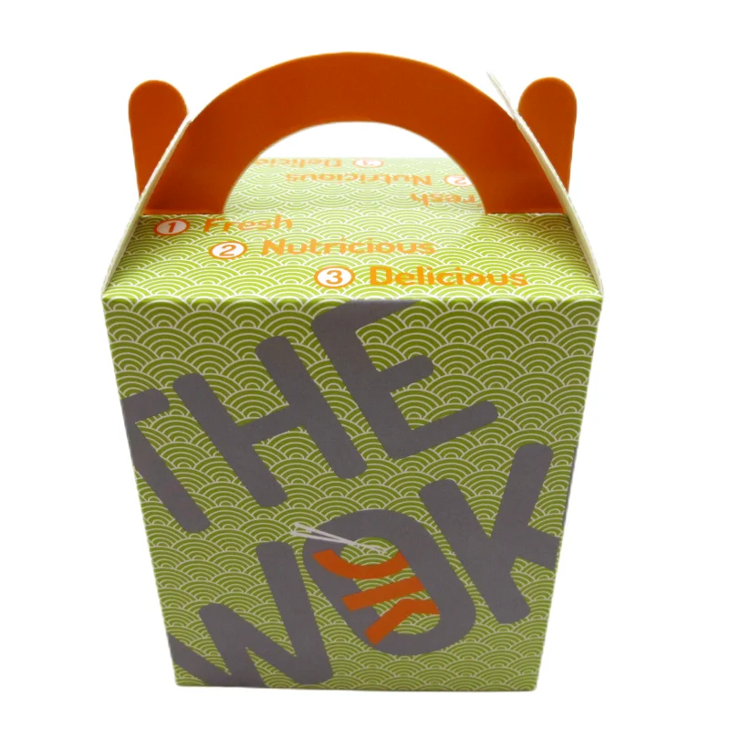 Wholesale square beautiful large capacity food store customize your design paper meal box meal packaging boxes