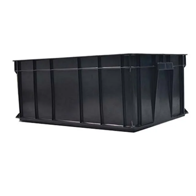 Industrial Design Heavy Duty Stackable ESD Containers Black Antistatic Big Plastic Storage Tool Box Electronic Component