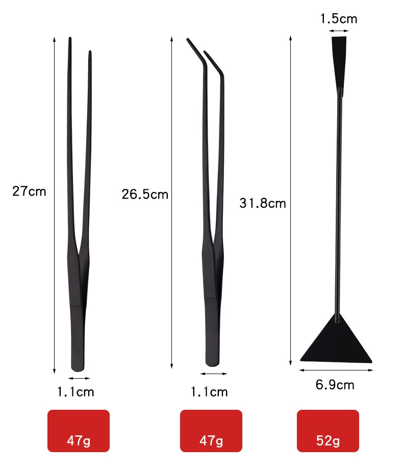Wholesale High Quality Aquatic Tool Set 4 In 1 Stainless Steel Algae Scraper Aquarium Plant Scissors for Fish Tank