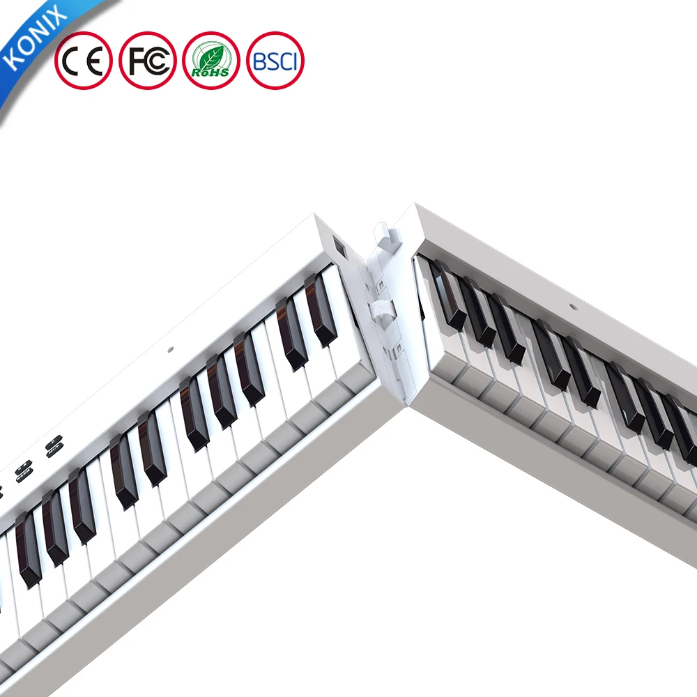 be st sell this year white piano electronic piano PJ88C keyboard made in China Konix digital piano for children