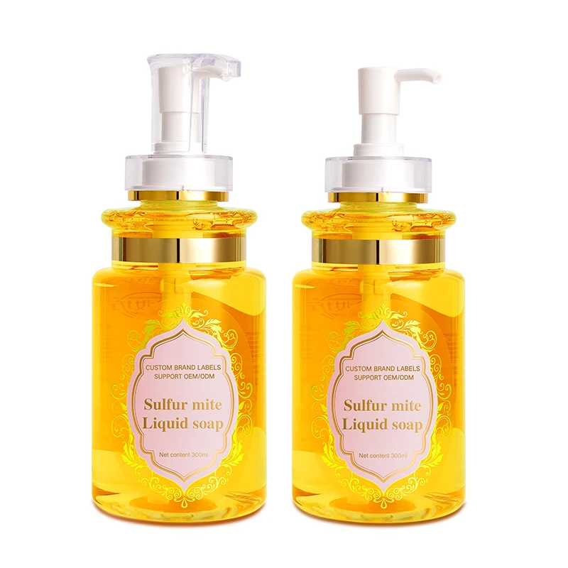 Custom Brand Hand Body  Liquid Soap Wholesale Liquid Body Skin Turmeric Soap For Daily Cleaning Use