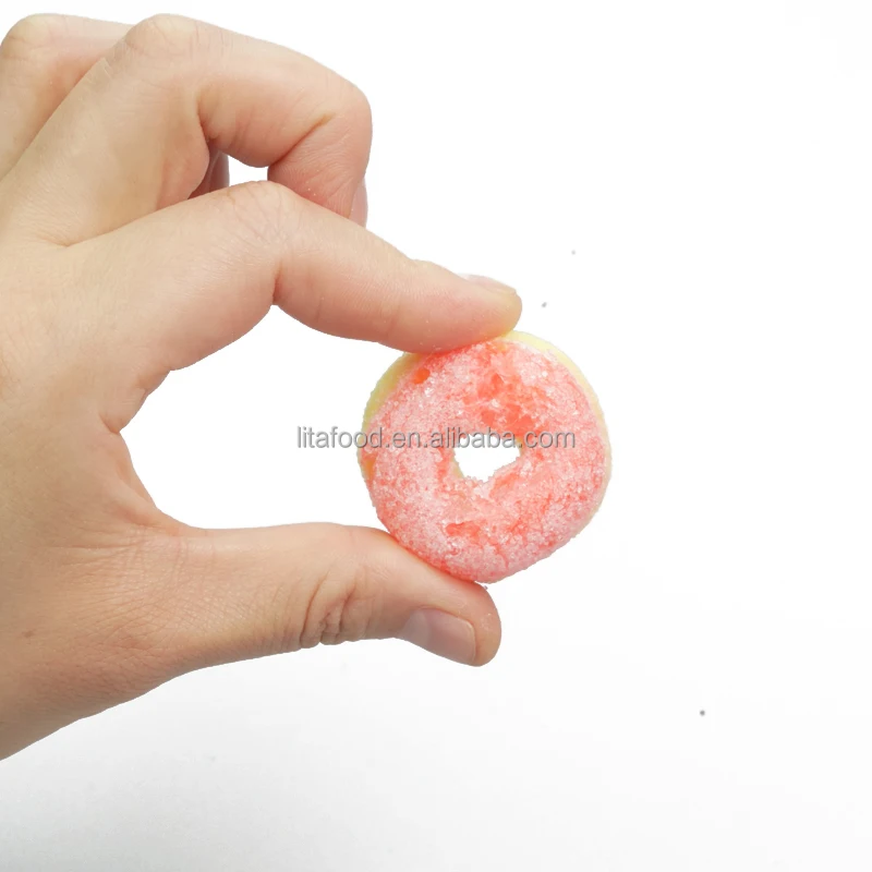 OEM Freeze Dried Candy Assorted Fruit Flavors Sweets Lyophilization Candy Crunchy Peach Ring