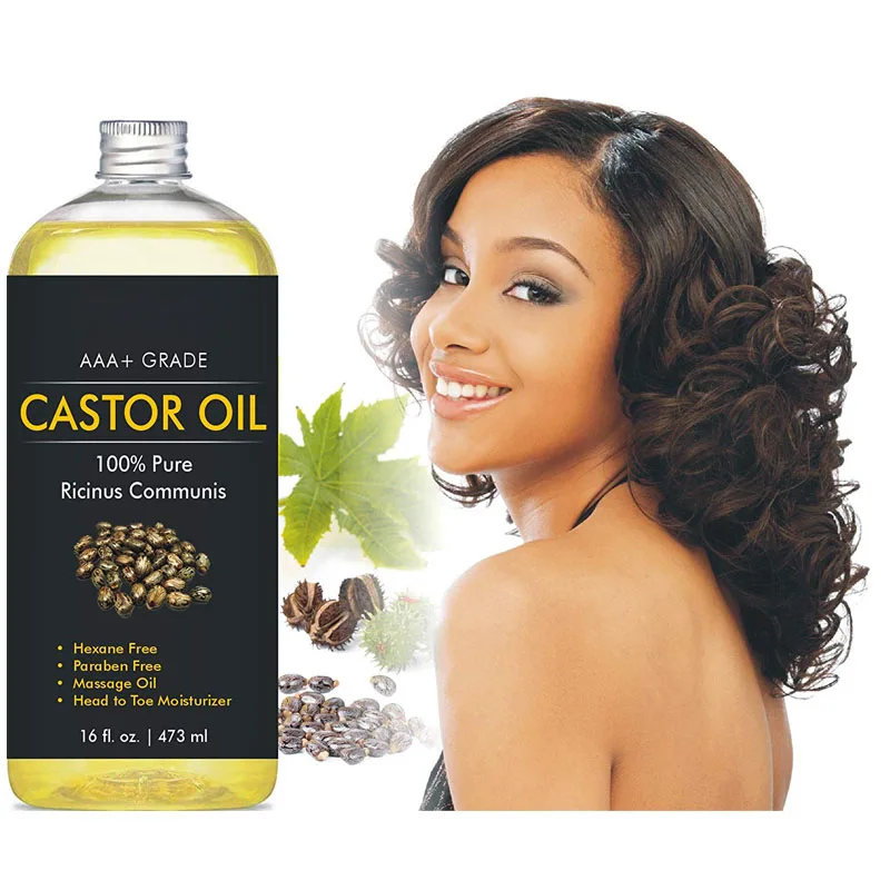  100% Pure Organic Emollient For Hair Castor