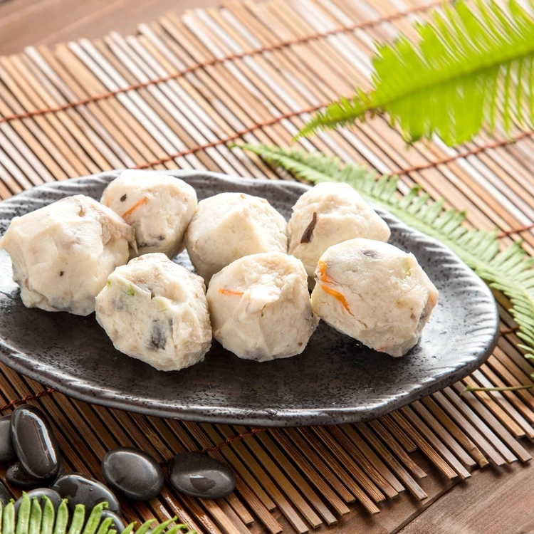 Замороженные морепродукты shiitake ручной работы Тайвань парусник горячий горшок ингредиенты рыбный шар с вакуумной упаковкой