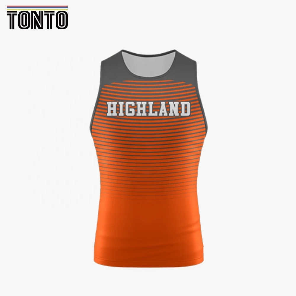custom sublimation singlet boy children for men