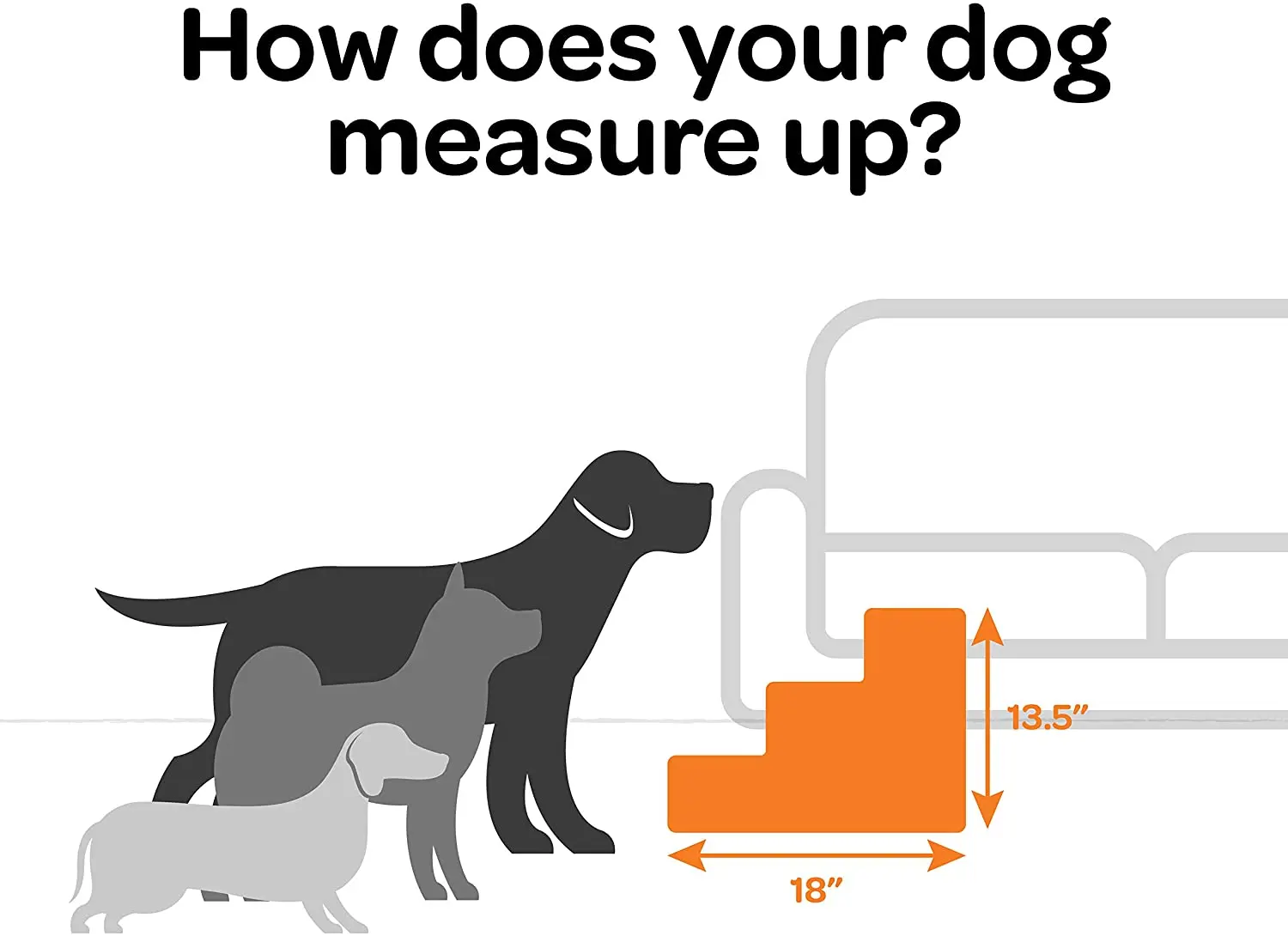 Best Pet Supplies Pet Steps and Stairs with Certificate Foam for Dogs and Cats Non-Slip 3 Steps Pet Stairs
