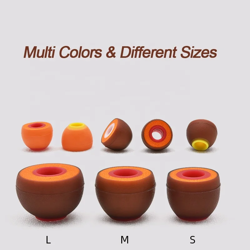 Replacement Soft Silicone Earbuds Memory Foam Ear tips for TWS Blue tooth Wireless Earphone