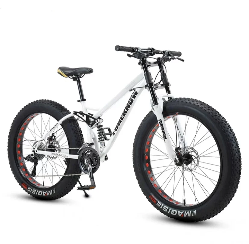 Full suspension 26 downhill  fat tire mountain bike steel bicycle
