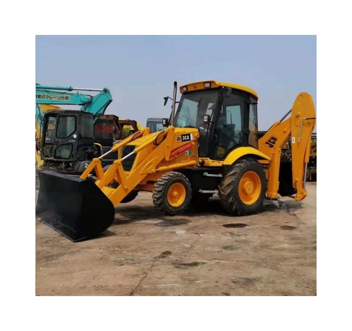 Japan original second hand JCB 3CX backhoe loader high quality used JCB 3CX 4CX backhoe loaders stocking in shanghai yard